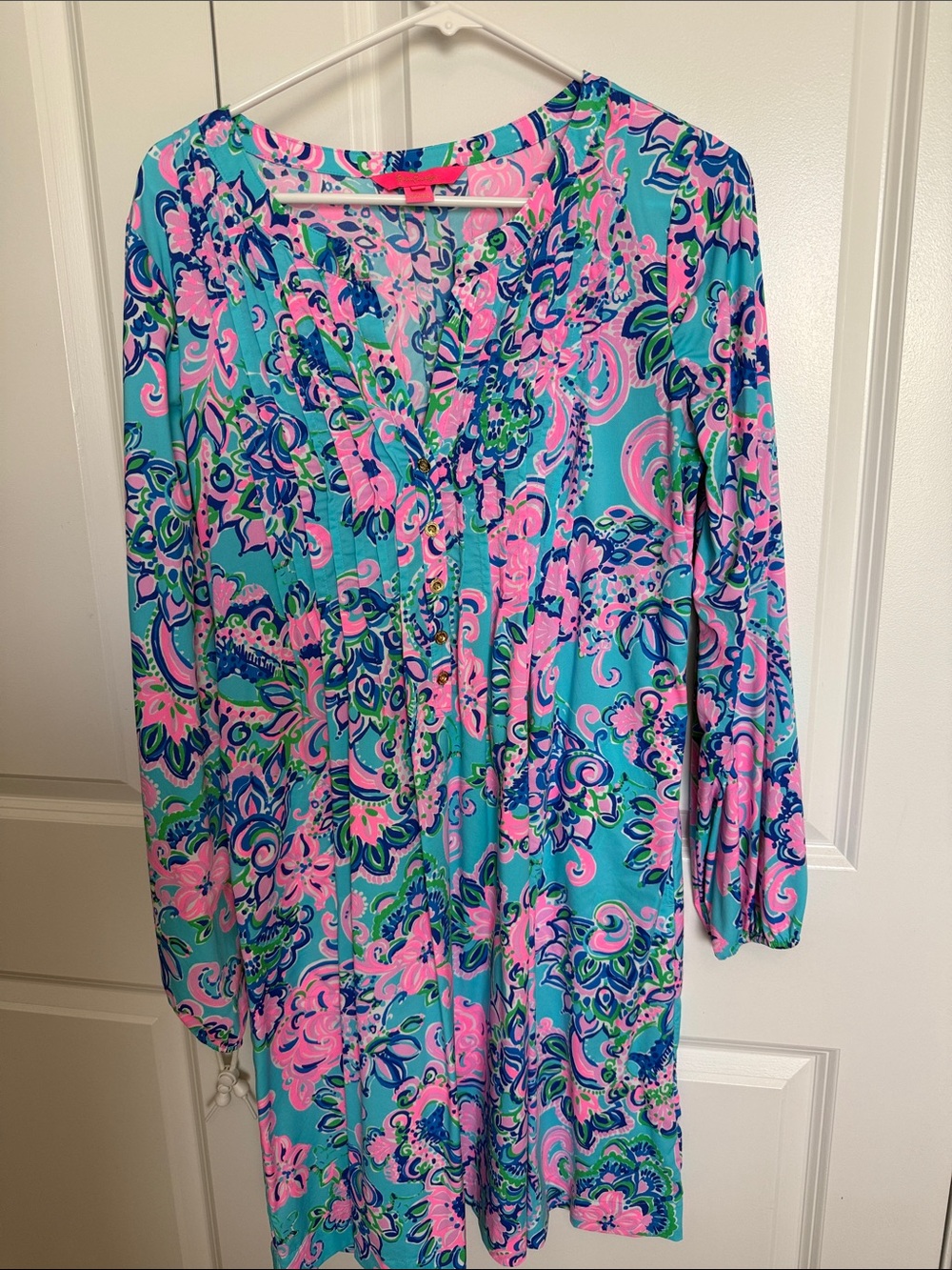 Lilly Pulitzer UPF 50 Chillylilly Seana Blue Horizon Dress